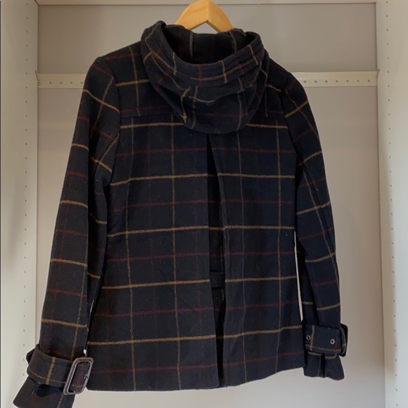 Fall plaid hooded coat - Picture 4 of 4